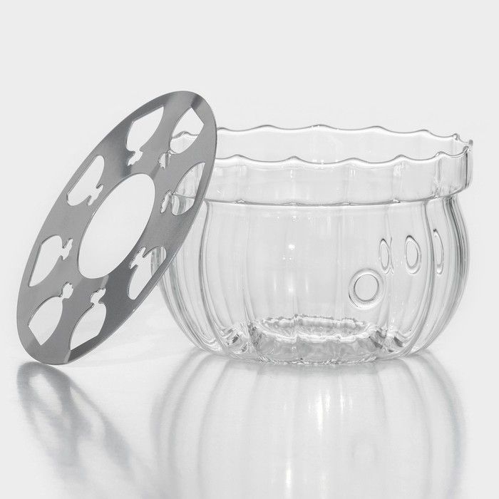 Подставка стеклянная для подогрева Доляна &laquo;Диана&raquo;, 13&times;9 см