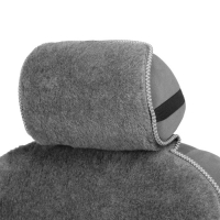 Накидка на сиденье, натуральная шерсть, 145х55 см, серая Накидка на сиденье, натуральная шерсть, 145х55 см, серая