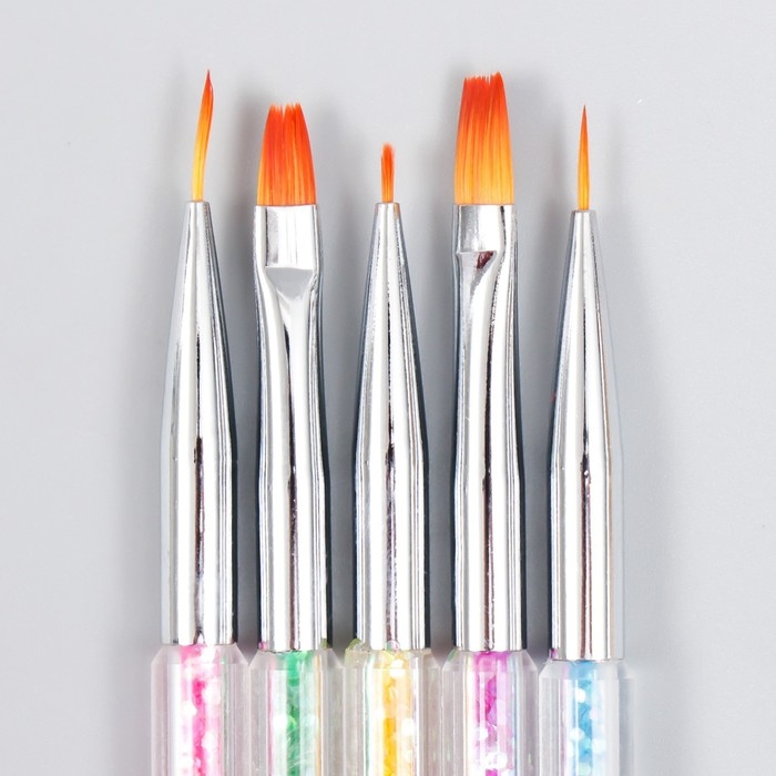 Инструменты для моделирования и придания формы с кистями "Слюда" набор 5 шт 15 см