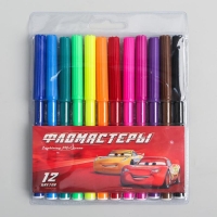 Фломастеры, 12 цветов, Тачки Фломастеры, 12 цветов, Тачки