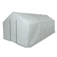 Теплица, 4,9 &times; 2,45 &times; 2,1 м, оцинкованный металл, профиль d = 25 мм, чехол из спанбонда 90 г/м&sup2;