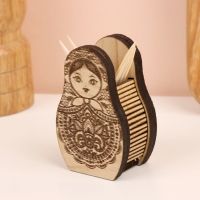 Подставка под зубочистки &laquo;Матрёшка&raquo;, 4х6х3 см