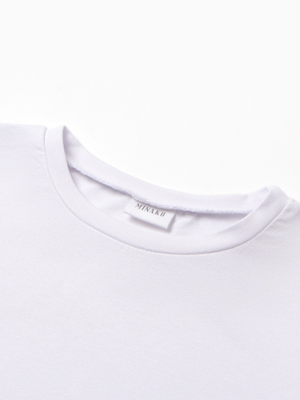 Лонгслив для девочки MINAKU, цвет белый, рост 152 см