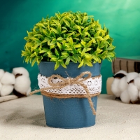 Кашпо "Ведерко Линдберг" синее, 10х10х10см