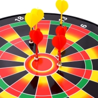 Дартс магнитный &laquo;Точно в цель&raquo;, диаметр 40 см, 6 дротиков