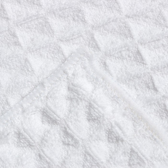 Набор для бани и ванной Этель &laquo;Вафля&raquo; полотенце 70*140 см+чалма 21*25 см, цв.белый