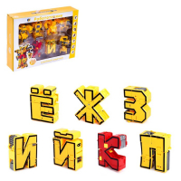 Набор роботов &laquo;Алфавит&raquo;, трансформируются, 7 штук, собираются в 1 робота