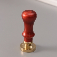 Печать для сургуча с пластиковой ручкой "Буква А на вензеле" 2,5х2,5х6,3 см