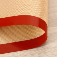 Коврик для выпечки армированный Доляна, силикон, 40&times;60 см, бежевый