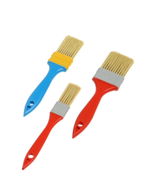 Набор кистей ЛОМ промо, искусственная щетина, пластик. рук, 1-1.5-2" (25, 38, 50 мм), 3 шт.