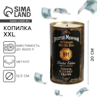Копилка XXL &laquo;Золотой мужчина&raquo;, 20 х 12,5 см