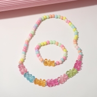 Набор детский «Выбражулька» 2 предмета: бусы, браслет, мармеладные мишки, цветной Набор детский «Выбражулька» 2 предмета: бусы, браслет, мармеладные мишки, цветной