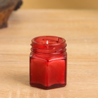 Свеча вотивная в стеклянной баночке с крышкой 100 гр, тропический закат Свеча вотивная в стеклянной баночке с крышкой 100 гр, тропический закат