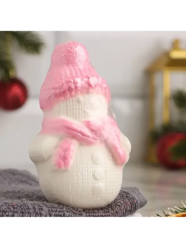 Бомбочка для ванн "Снеговик" кофе с корицей, 80 г