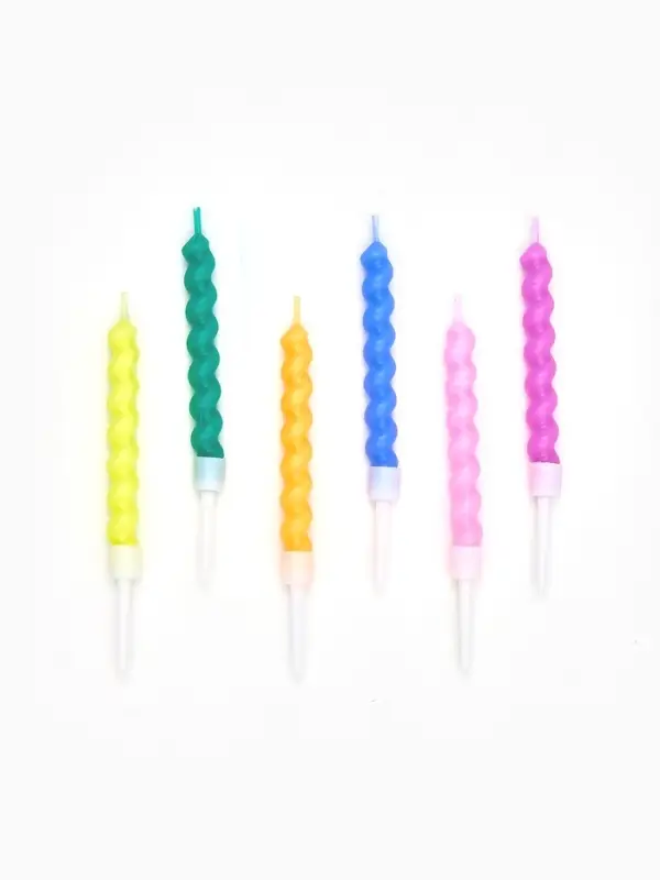 Набор свечей для торта &laquo;Спираль&raquo;, 8 см