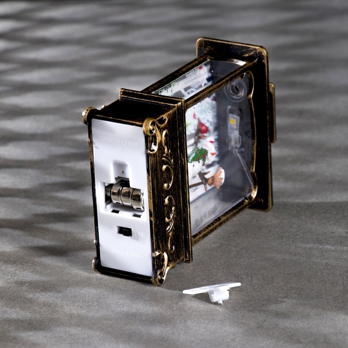 Светодиодная фигура &laquo;Снеговик&raquo; 7.6 &times; 13.5 &times; 3.2 см, пластик, батарейки AG13х3 (в комплекте), свечение тёплое белое