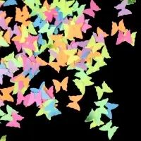 Пайетки для декора &laquo;Бабочки NEON&raquo;, разноцветные