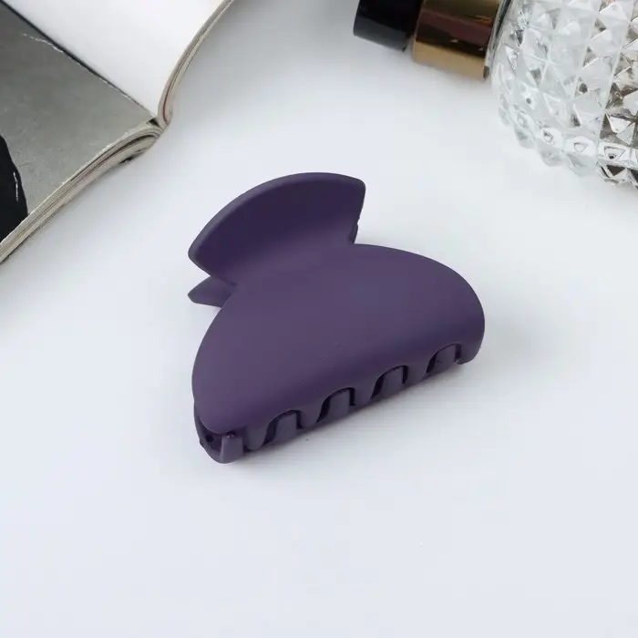 Крабик для волос &laquo;Леона&raquo;, классика матовый, 5.5 см, МИКС