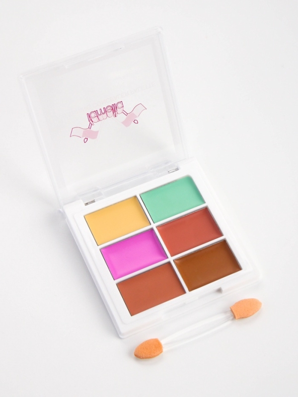 Палетка консилеров для лица, 6 цв, водостойкая