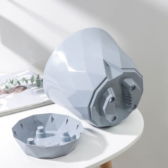 Горшок для цветов с поддоном Laurel, 4,5 л, d=22 см, h=19 см, цвет серый Горшок для цветов с поддоном Laurel, 4,5 л, d=22 см, h=19 см, цвет серый