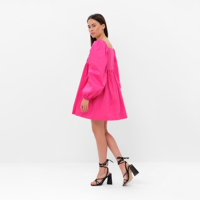 Платье женское MIST с объемными рукавами, фуксия, р.40-42 Платье женское MIST с объемными рукавами, фуксия, р.40-42