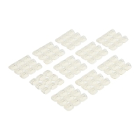 Держатель самоклеящийся для проводов и гирлянд ТУНДРА krep, 15х15 мм, 90 шт.