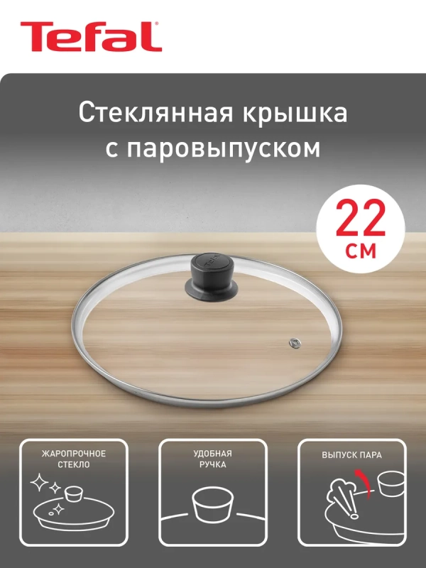 Стеклянная крышка Cocoon 04197722, 22 см