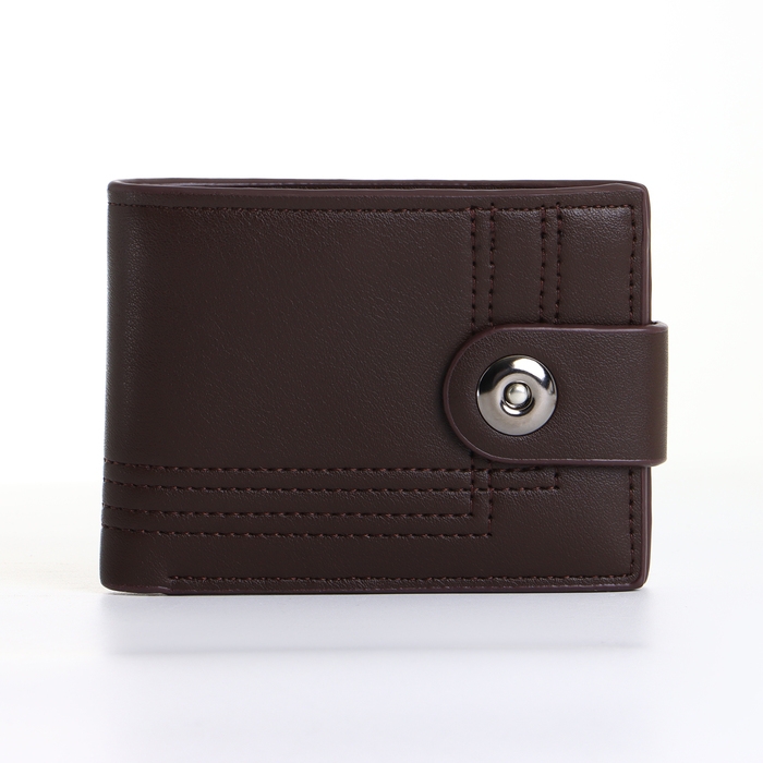 Портмоне мужское на магните, цвет коричневый Портмоне мужское на магните, цвет коричневый
