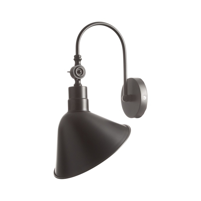 Бра "Крокус" Е27 40Вт черный 20х29х23см