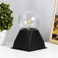 Плазменный шар "Роза золотая" 21х14х10 см RISALUX