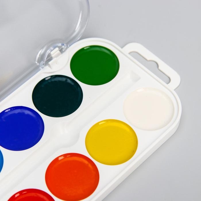 Акварель медовая 12 цветов, &laquo;Маша и Медведь&raquo;, без кисти