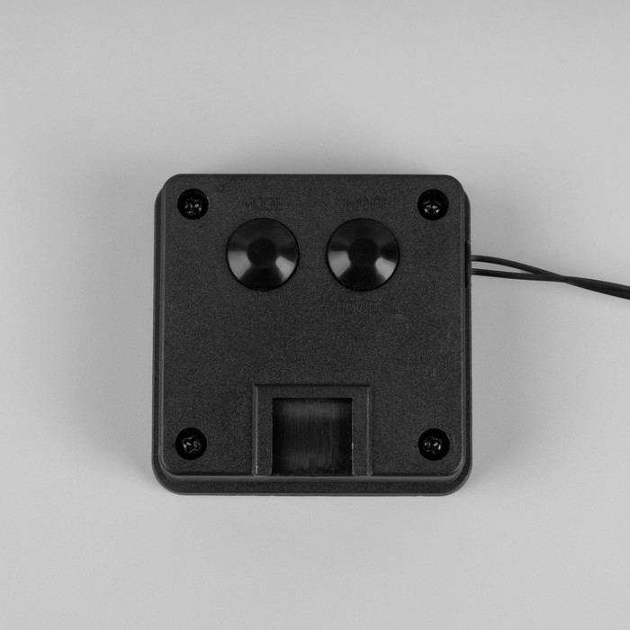 Гирлянда &laquo;Нить&raquo;, 2.7 м, с насадками в виде ламп, IP44, 10 LED, 8 режимов, солнечная батарея, тёмная нить, свечение тёплое белое