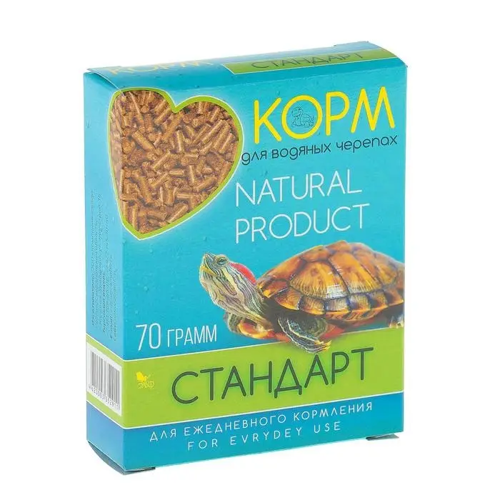Корм &laquo;Стандарт&raquo; для водяных черепах, повседневный, 70 г