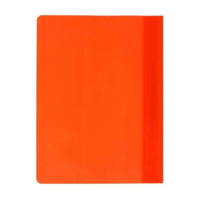 Папка-скоросшиватель Calligrata, А4, 120 мкм, оранжевая, прозрачный верх