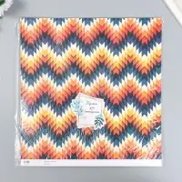 Бумага для скрапбукинга двусторонняя "Иллюзия" плотность 180 гр 30,5х32 см