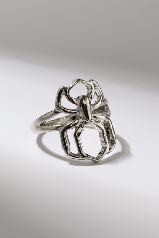 Кольцо «Настроение» паук, цвет серебро, безразмерное Кольцо «Настроение» паук, цвет серебро, безразмерное