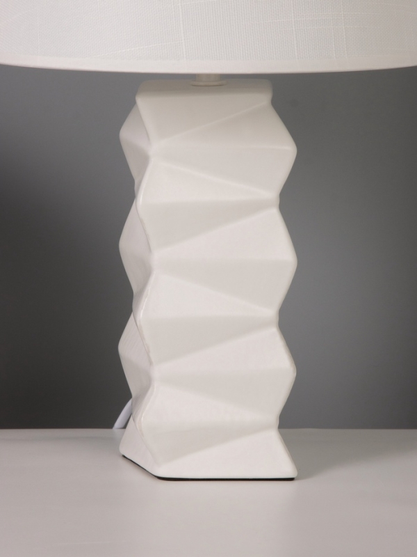 Лампа настольная "Мозайка" 40Вт Е14 белый 24х24х38см