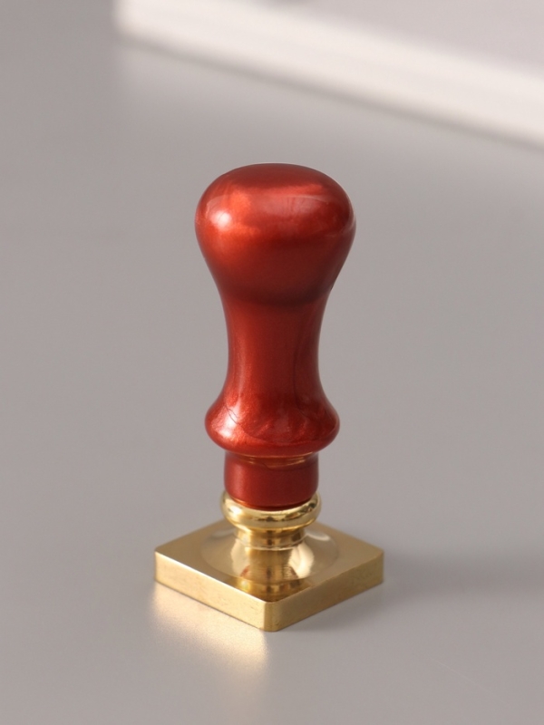 Печать для сургуча с пластиковой ручкой Печать для сургуча с пластиковой ручкой "Рамка в виде марки" 6,3х2,5х2,5 см