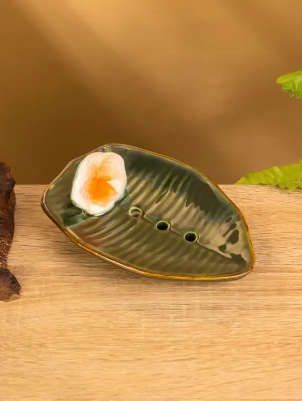 Мыльница "Флора" керамика, разноцветная, 14х9,5х4 см