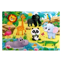 Пазлы &laquo;Весёлый зоопарк&raquo;, 35 элементов