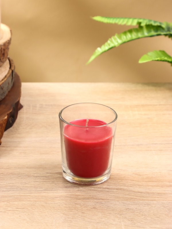 Свеча ароматическая "Candle" 85 гр, клубничный взрыв