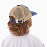 Кепка детская для мальчика с сеткой Never, джинса, р-р, 52-54 5-7 лет Кепка детская для мальчика с сеткой Never, джинса, р-р, 52-54 5-7 лет