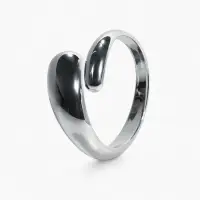 Браслет манжета &laquo;Капля&raquo;, цвет серебро