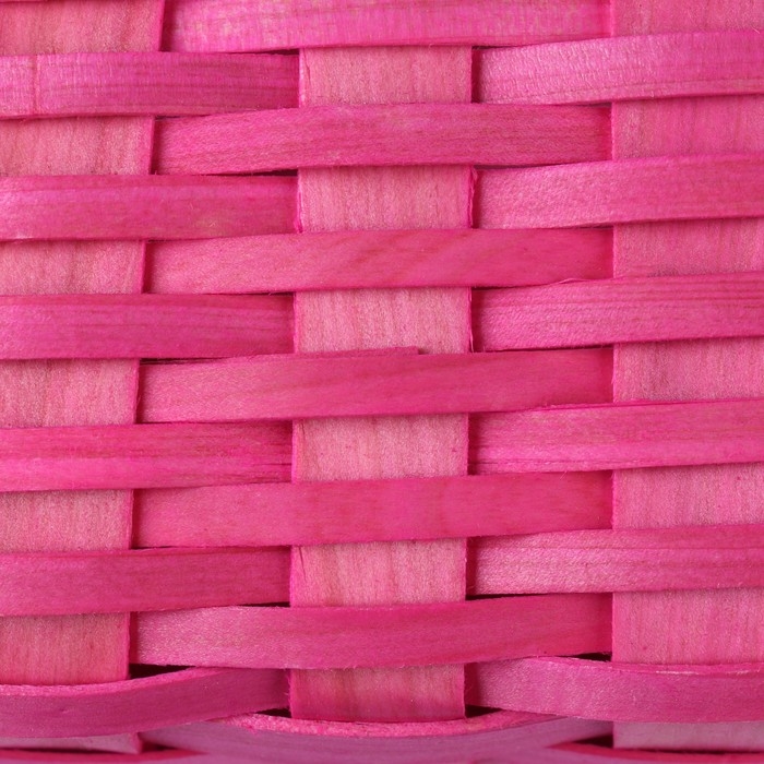 Корзина плетеная, 21 x 16 x 10/22 см, розовая, секвойя Корзина плетеная, 21 x 16 x 10/22 см, розовая, секвойя