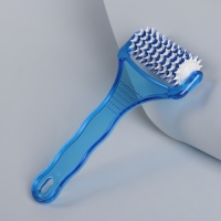 Массажёр «Рефлекс», 18 × 9 × 3 см, универсальный, с шипами, цвет синий/белый Массажёр «Рефлекс», 18 × 9 × 3 см, универсальный, с шипами, цвет синий/белый