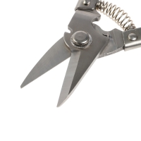 Ножницы по металлу ТУНДРА, авторазжим, пластиковые рукоятки, правый рез, 225 мм