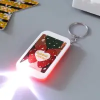 Фонарик брелок для ключей на кольце &laquo;Варежки: Поймай счастье&raquo;, 6.5&times;3.5&times;1 см