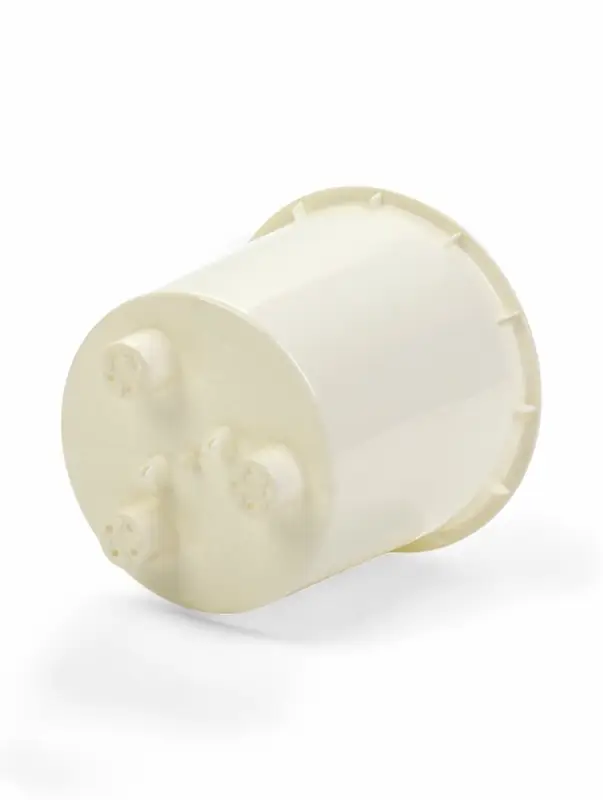 Кашпо со вставкой 2,3 л d15,7 см h15,2см "Desert" пластик белый