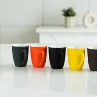 Кружка Good Morning с покрытием софт-тач, ver.2, черная