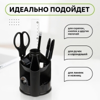Настольная подставка Mini Desk, пластиковая, вращающаяся, черная Настольная подставка Mini Desk, пластиковая, вращающаяся, черная